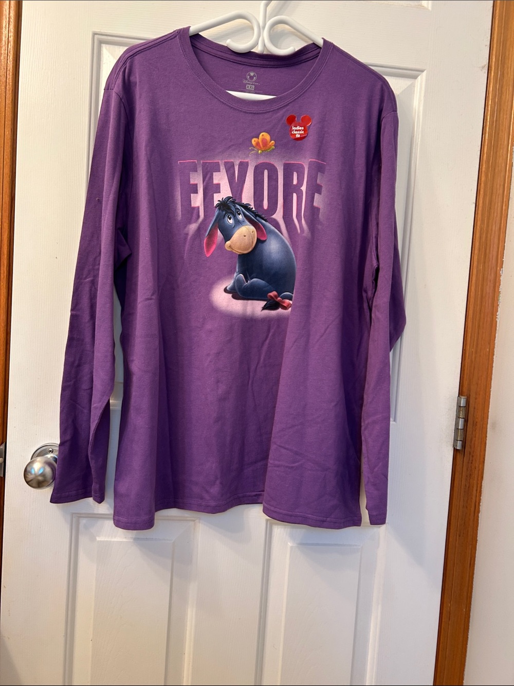Disney Purple Eeyore Graphic Long Sleeve Tee